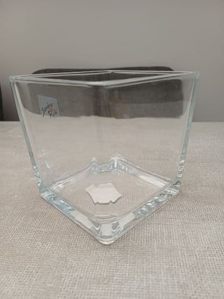 Vaso quadrato in vetro Sandra Rich