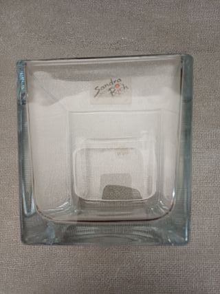 Vaso quadrato in vetro Sandra Rich