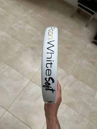 Pala Padel Black Crown White Soft