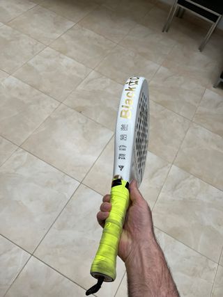 Pala Padel Black Crown White Soft