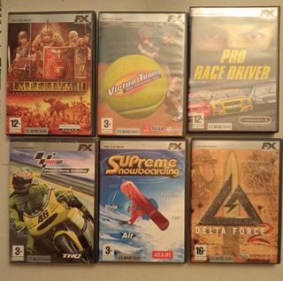 Lote 12 Juegos PC CD-ROM FX