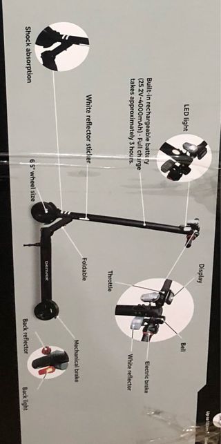 Patinete Eléctrico Denver SLE-65220 Negro