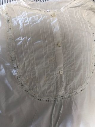 Camisón de algodón cosido a mano