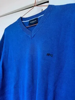 Jersey McGregor New York azul – cuello V - talla L
