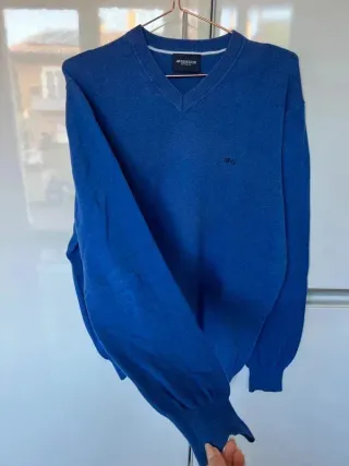 Jersey McGregor New York azul – cuello V - talla L