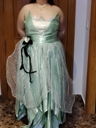 Vestido Princesa Tiana Adulto Talla Única