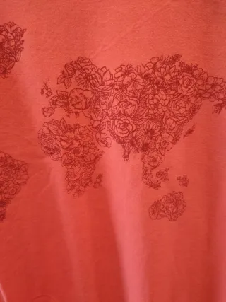 Camiseta Baobag Mundo Flores Talla L y M