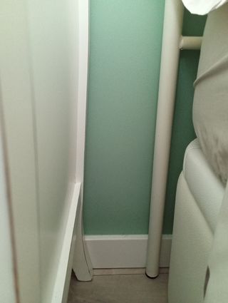 Cabecero de forja blanco para cama de 135 cm