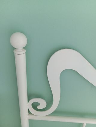 Cabecero de forja blanco para cama de 135 cm