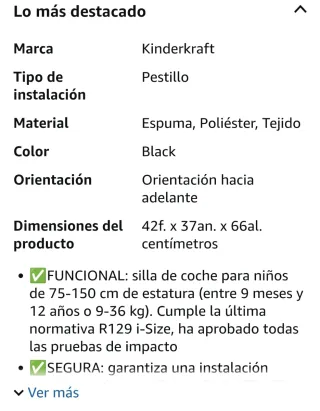 Silla Grupo 1-2-3 Kinderkraft