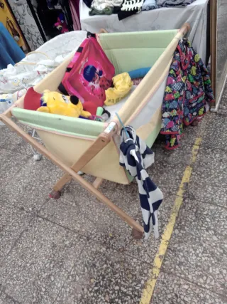 Cuna de bebé plegable