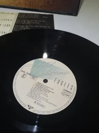 Vinilo LP Eagles Hotel California 1976 Alemania