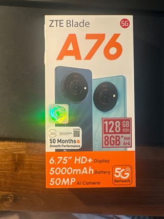 ZTE Blade A76 5G 128GB Negro Precintado