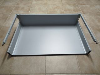 Cajón interior y gaveta mueble cocina metal gris