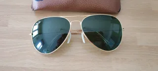 Occhiali Ray-Ban Aviator Oro Lenti Verdi