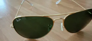 Occhiali Ray-Ban Aviator Oro Lenti Verdi