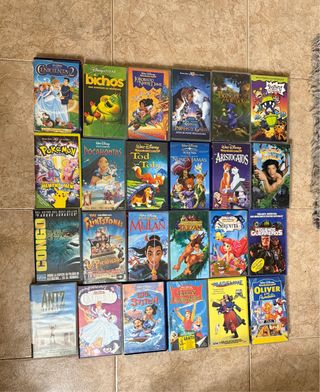 Películas VHS Disney y Pixar