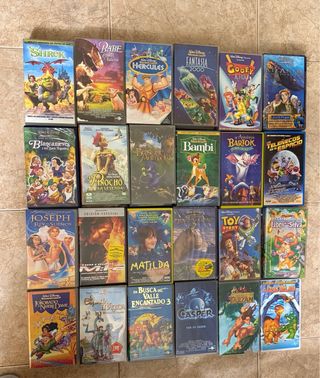 Películas VHS Disney y Pixar