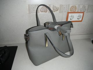 Bolso gris mujer