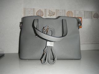 Bolso gris mujer