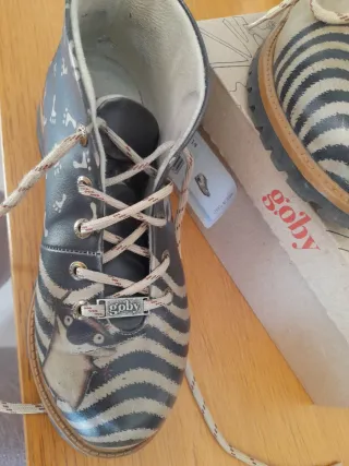 Stivaletti Goby Beige e Neri