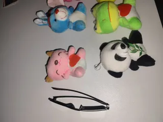Lote 8 Mini Peluches Animales. 5€ Todos