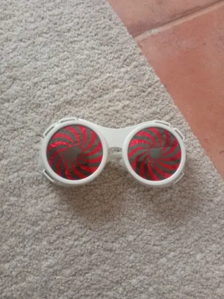 Gafas Willie Wonka Blancas y Rojas