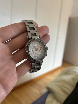 Reloj Guess Mujer Plata y Blanco