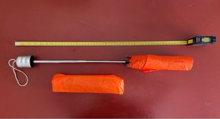 Paraguas plegable naranja