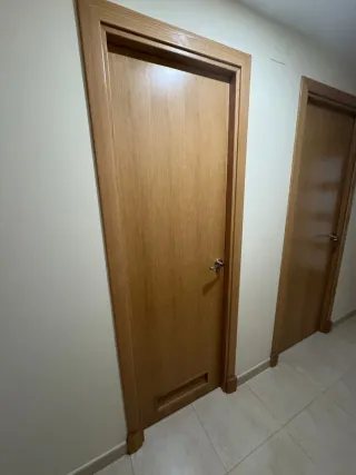 Puertas de paso de madera con cristal