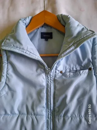 Chaleco acolchado azul cielo Talla S