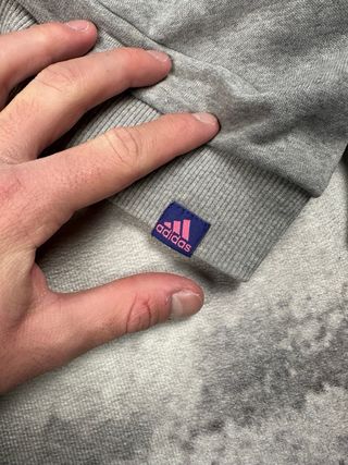 Sudadera Adidas Gris Mujer Cuello Redondo