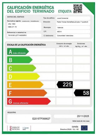 Oficina en alquiler en Camí fondo en Valencia