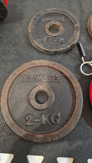 Mancuernas Domyos 28kg Ajustables + Discos
