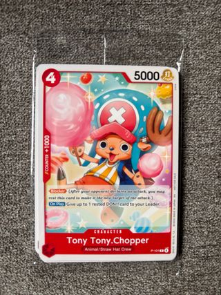 One Piece Chopper P-101 Carta Promo. Nuevo sellado