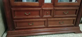 Vitrina de madera y cristal