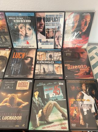 Lote dvd 7” 15 Películas DVD Varios Géneros”