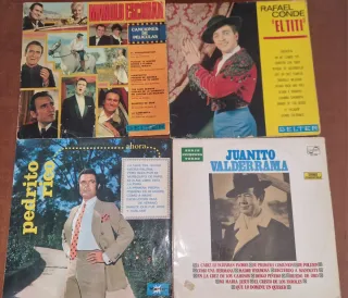 Lote de discos de vinilo antiguos