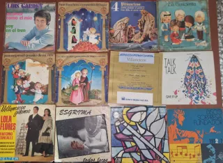 Lote de discos de vinilo antiguos