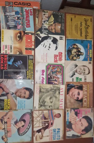 Lote de discos de vinilo antiguos