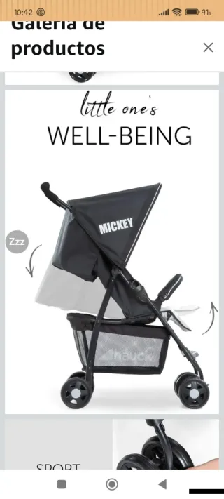 Silla de paseo Mickey Mouse