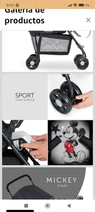 Silla de paseo Mickey Mouse