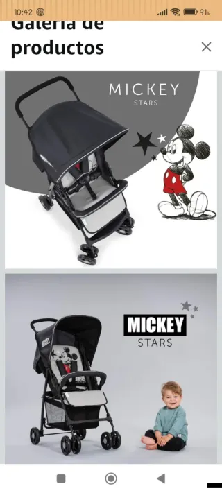 Silla de paseo Mickey Mouse