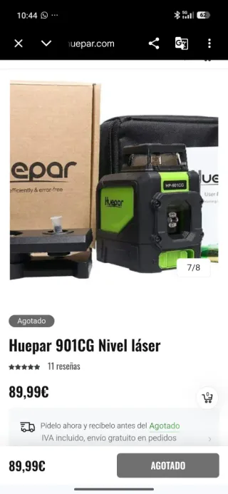 Huepar 901CG Nivel Láser