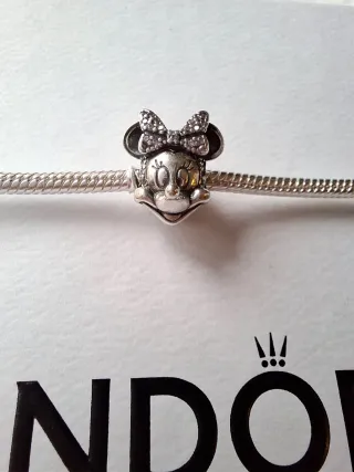 Charm Minnie compatible Pandora Plata
