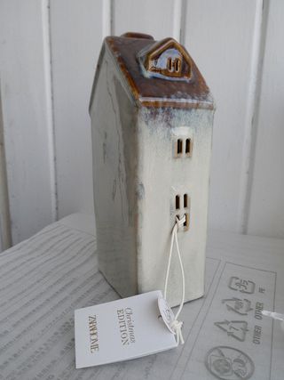 Zara Home ADORNO PORCELANA CASA LUZ NAVIDAD  Nuevo