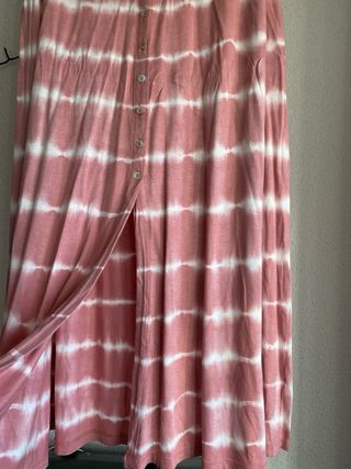 Falda larga Green Coast rosa tie-dye