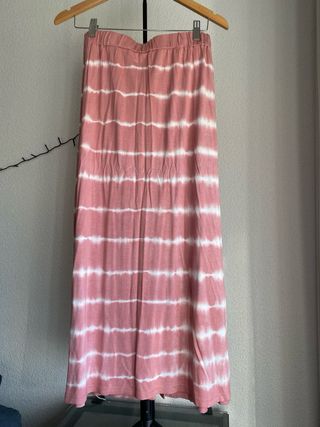 Falda larga Green Coast rosa tie-dye