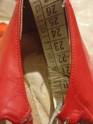 Scarpe Flamenco Pelle Menkes Rosse