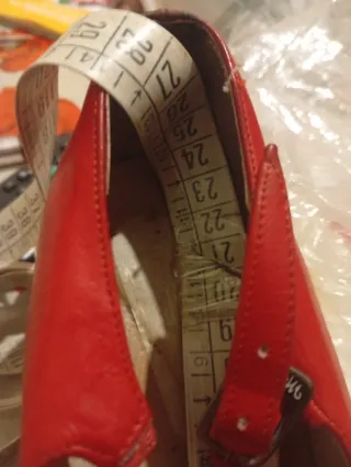 Scarpe Flamenco Pelle Menkes Rosse